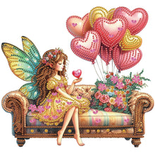 Load image into Gallery viewer, Diamond Painting - Partial Special Shaped - Butterfly Elves And Balloons (30*30CM)
