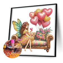 Load image into Gallery viewer, Diamond Painting - Partial Special Shaped - Butterfly Elves And Balloons (30*30CM)

