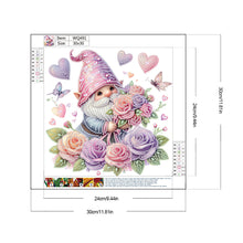 Load image into Gallery viewer, Diamond Painting - Partial Special Shaped - Gnome And Flowers (30*30CM)

