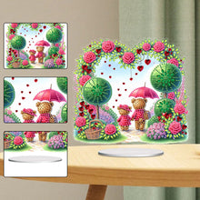 Load image into Gallery viewer, Acrylic Special Shape Love Bear Diamond Painting Desktop Ornaments for Home
