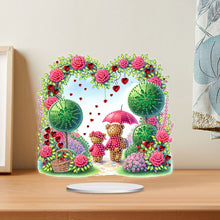 Load image into Gallery viewer, Acrylic Special Shape Love Bear Diamond Painting Desktop Ornaments for Home
