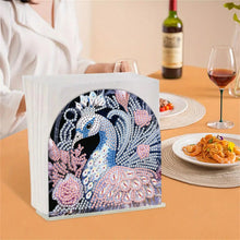 Load image into Gallery viewer, Acrylic Peacock Diamond Painting Napkin Rack Decor for Home Office Decor
