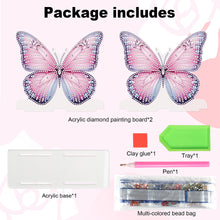 Load image into Gallery viewer, Acrylic Butterfly Diamond Painting Napkin Rack Decor for Home Office Decor
