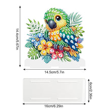 Load image into Gallery viewer, Acrylic Parrot Diamond Painting Napkin Rack Decor for Home Office Decor
