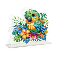 Load image into Gallery viewer, Acrylic Parrot Diamond Painting Napkin Rack Decor for Home Office Decor
