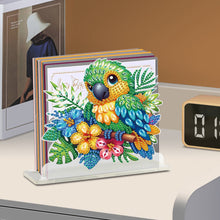 Load image into Gallery viewer, Acrylic Parrot Diamond Painting Napkin Rack Decor for Home Office Decor
