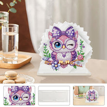 Load image into Gallery viewer, Acrylic Owl DIY Diamond Painting Napkin Rack Decor for Home Office Decor
