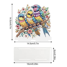 Load image into Gallery viewer, Acrylic Parrot Diamond Painting Napkin Rack Decor for Home Office Decor
