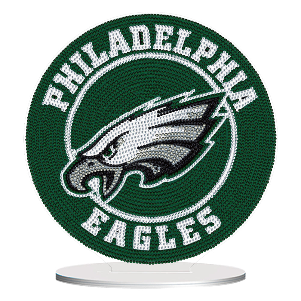 Acrylic Special Shape Philadelphia Eagle 5D DIY Diamond Art Tabletop Decorations