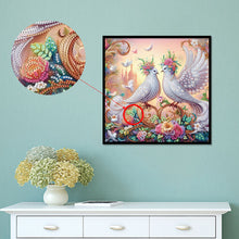 Load image into Gallery viewer, Diamond Painting - Partial Special Shaped - Dove (40*40CM)
