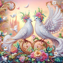 Load image into Gallery viewer, Diamond Painting - Partial Special Shaped - Dove (40*40CM)
