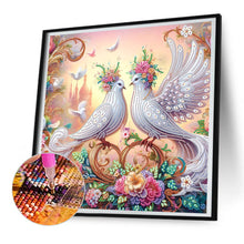 Load image into Gallery viewer, Diamond Painting - Partial Special Shaped - Dove (40*40CM)
