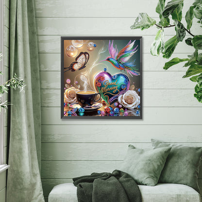 Diamond Painting - Partial Special Shaped - Hummingbird (40*40CM)