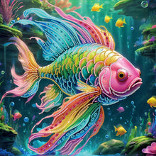 Load image into Gallery viewer, Diamond Painting - Partial Special Shaped - Fish (40*40CM)

