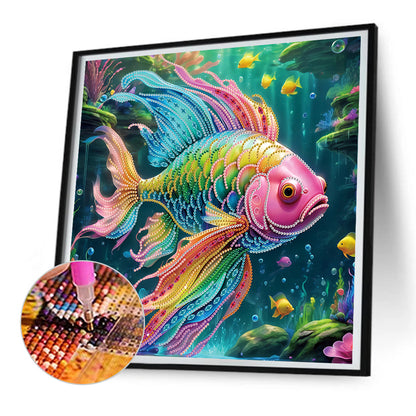 Diamond Painting - Partial Special Shaped - Fish (40*40CM)