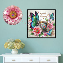 Load image into Gallery viewer, Diamond Painting - Partial Special Shaped - Butterfly Coffee (40*40CM)
