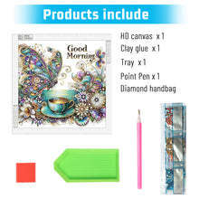 Load image into Gallery viewer, Diamond Painting - Partial Special Shaped - Butterfly Coffee (40*40CM)
