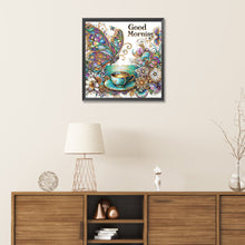 Load image into Gallery viewer, Diamond Painting - Partial Special Shaped - Butterfly Coffee (40*40CM)
