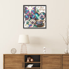 Load image into Gallery viewer, Diamond Painting - Partial Special Shaped - Butterfly Coffee (40*40CM)

