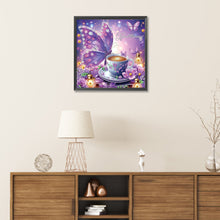 Load image into Gallery viewer, Diamond Painting - Partial Special Shaped - Butterfly Coffee (40*40CM)
