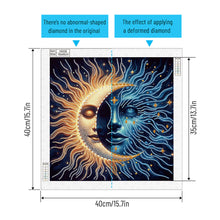 Load image into Gallery viewer, Diamond Painting - Partial Special Shaped - Sun And Moon Faces (40*40CM)
