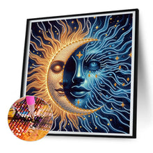 Load image into Gallery viewer, Diamond Painting - Partial Special Shaped - Sun And Moon Faces (40*40CM)
