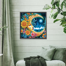 Load image into Gallery viewer, Diamond Painting - Partial Special Shaped - Sun And Moon Faces (40*40CM)
