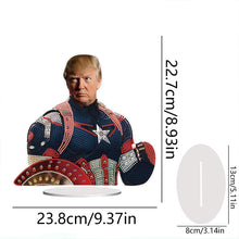 Load image into Gallery viewer, Acrylic Special Shape Trump Diamond Painting Desktop Decors Bedroom Table Decor
