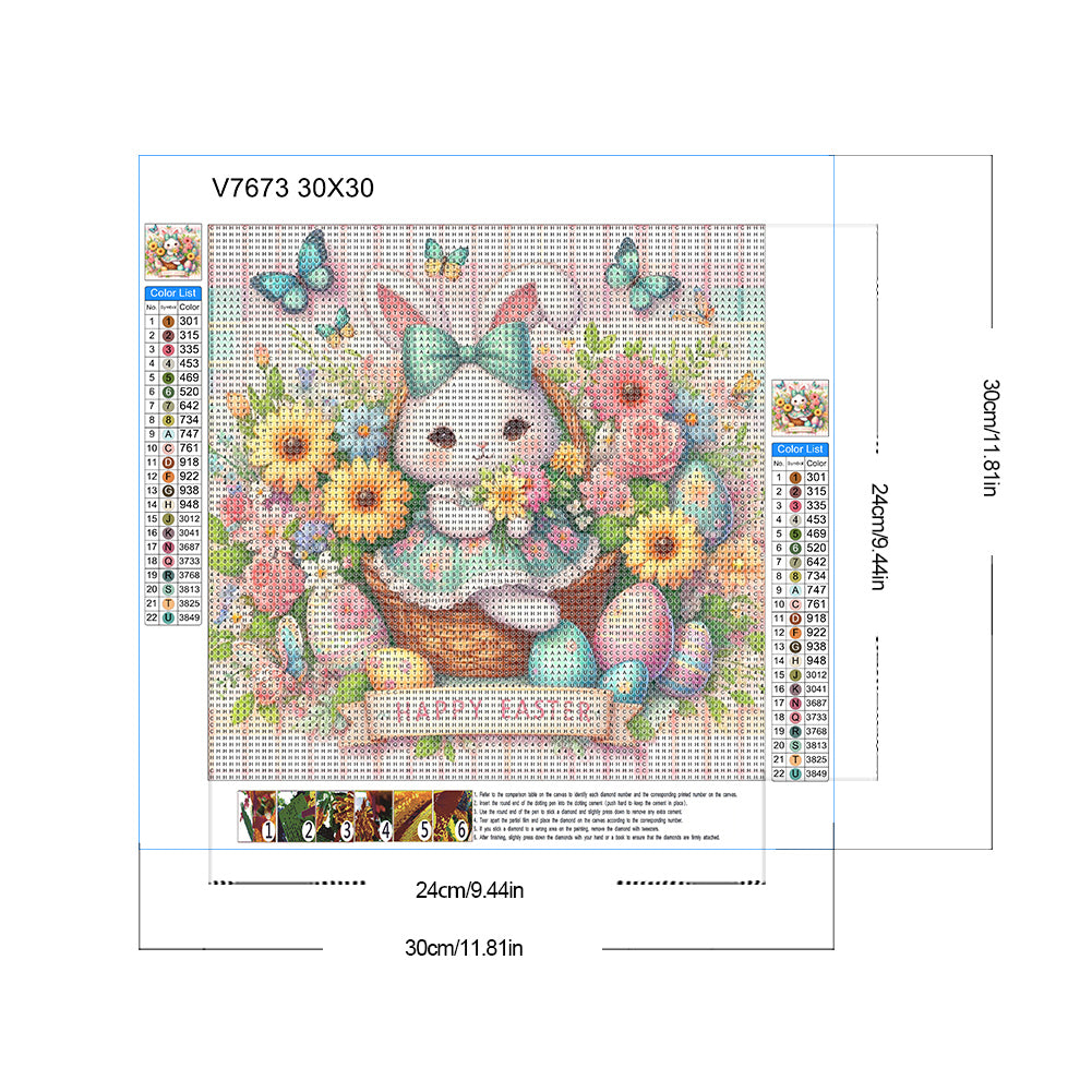 Diamond Painting - Full Round - Easter (30*30CM)