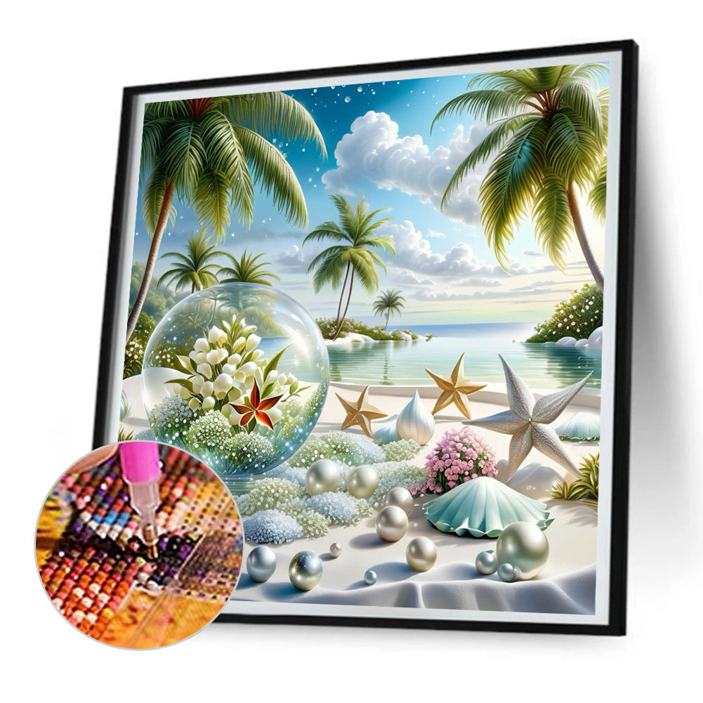 Diamond Painting - Full Round - Sea Starfish Pearl (30*30CM)