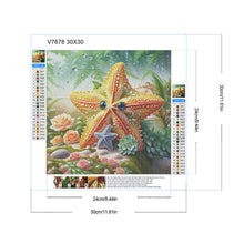 Load image into Gallery viewer, Diamond Painting - Full Round - Rose Starfish (30*30CM)
