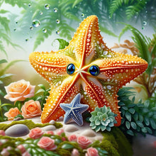Load image into Gallery viewer, Diamond Painting - Full Round - Rose Starfish (30*30CM)
