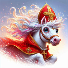 Load image into Gallery viewer, Diamond Painting - Full Round - Reverend White Horse (30*30CM)
