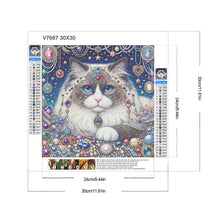 Load image into Gallery viewer, Diamond Painting - Full Round - Jewelry Cat (30*30CM)
