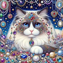 Load image into Gallery viewer, Diamond Painting - Full Round - Jewelry Cat (30*30CM)
