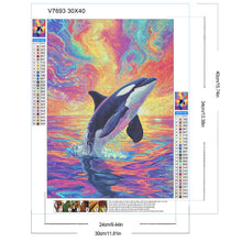 Load image into Gallery viewer, Diamond Painting - Full Round - Sunset Whale (30*40CM)
