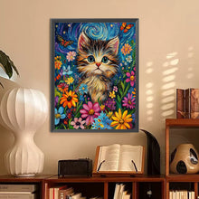 Load image into Gallery viewer, Diamond Painting - Full Round - Flower Cat (30*40CM)
