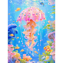 Load image into Gallery viewer, Diamond Painting - Full Round - Jellyfish in the Sea (30*40CM)
