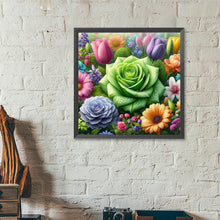 Load image into Gallery viewer, Diamond Painting - Full Round - Tulip Rose Sunflower (40*40CM)
