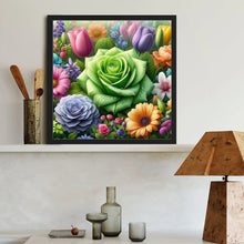 Load image into Gallery viewer, Diamond Painting - Full Round - Tulip Rose Sunflower (40*40CM)
