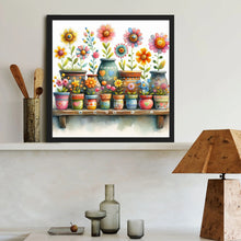 Load image into Gallery viewer, Diamond Painting - Full Round - Simple flowers (40*40CM)
