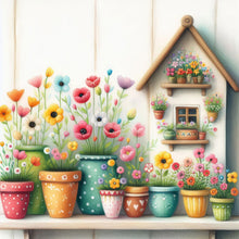 Load image into Gallery viewer, Diamond Painting - Full Round - Simple vase flowers (40*40CM)
