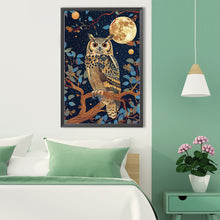 Load image into Gallery viewer, Diamond Painting - Full Round - Full moon owl (40*60CM)
