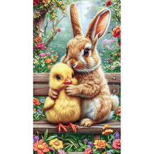 Load image into Gallery viewer, Diamond Painting - Full Round - Chicken rabbit animal series (40*70CM)
