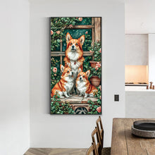 Load image into Gallery viewer, Diamond Painting - Full Round - Three corgis (40*70CM)
