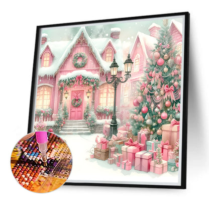Diamond Painting - Full Round - Christmas Snow Scene (30*30CM)