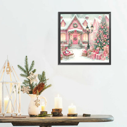 Diamond Painting - Full Round - Christmas Snow Scene (30*30CM)