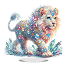 Load image into Gallery viewer, Acrylic Special Shaped Lion Diamond Painting Desktop Decorations for Beginner
