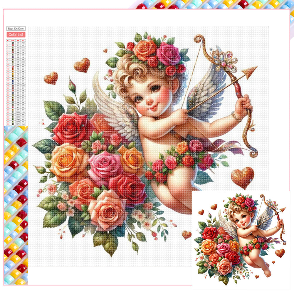 Diamond Painting - Full Square - Valentine's Day cartoon love (30*30CM)