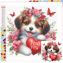 Load image into Gallery viewer, Diamond Painting - Full Square - Valentine&#39;s Day cartoon love (30*30CM)
